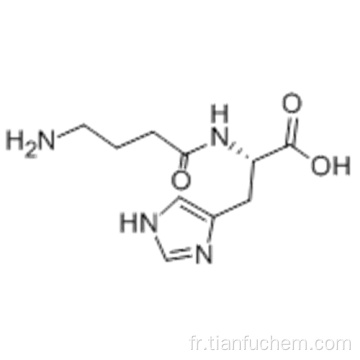 L-histidine, N- (4-amino-1-oxobutyl) CAS 3650-73-5